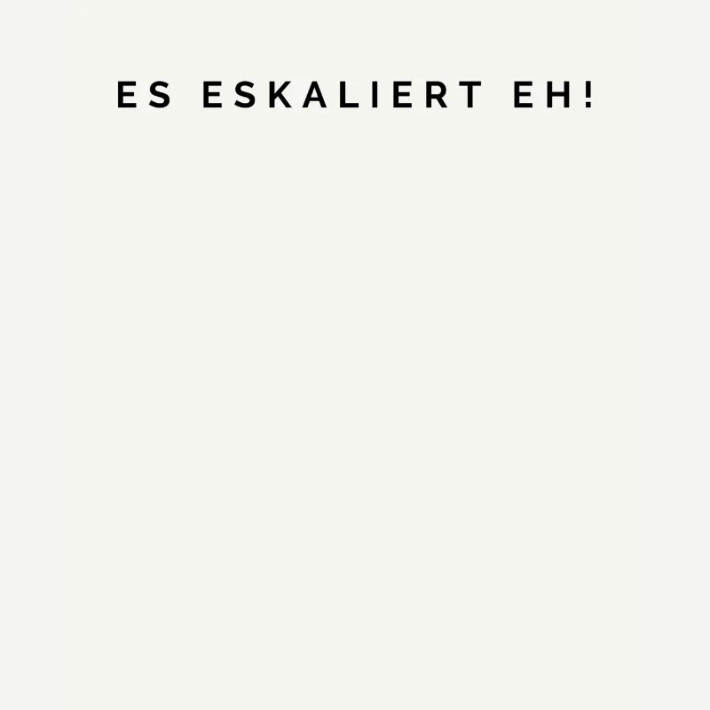 It's escalating anyway!