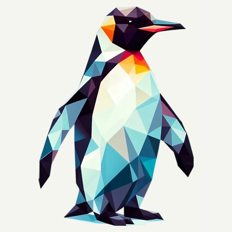 Polygonaler Pinguin
