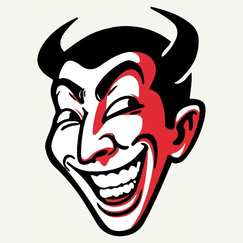 Ausdrucksstarkes lächelndes Comic-Gesichtsdesign