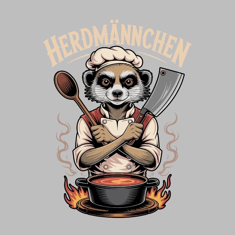 Herdmannchen Kochen Lustiger Koch Herdmannchen