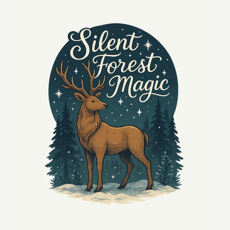 Winter Deer – Silent Forest Magic