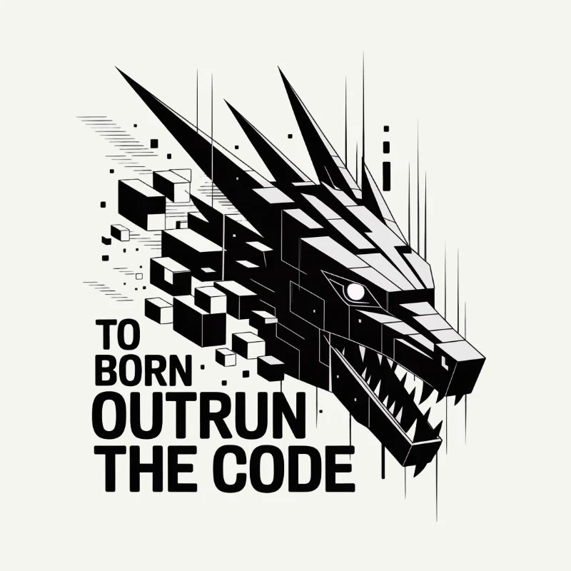 Dragon géométrique Outrun le Code