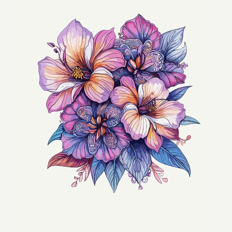 Explosion de couleurs Fleurs