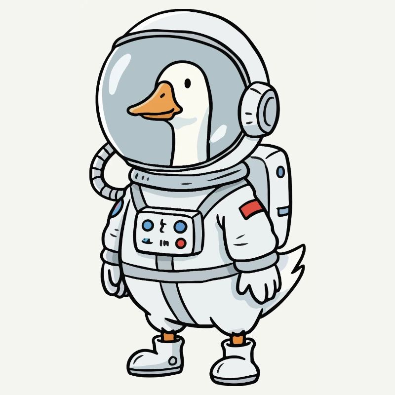 Astronaute de l’Oie de l’Espace