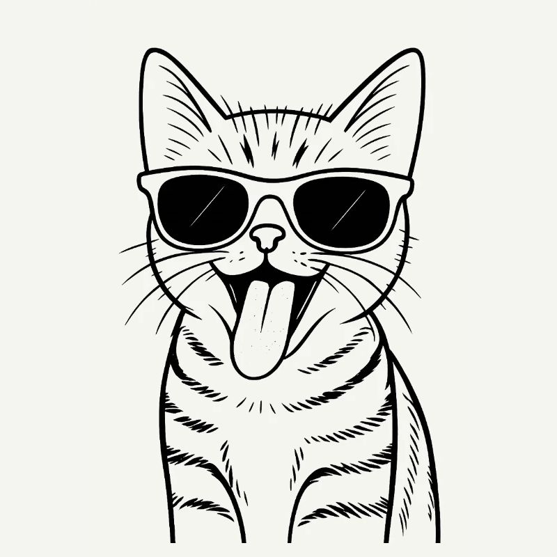 Vibrations lunettes de soleil pour chat