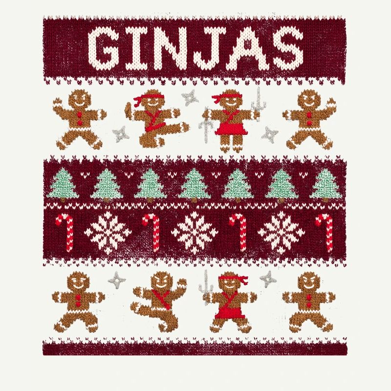 Ginjas Lebkuchen-Weihnachtspullover