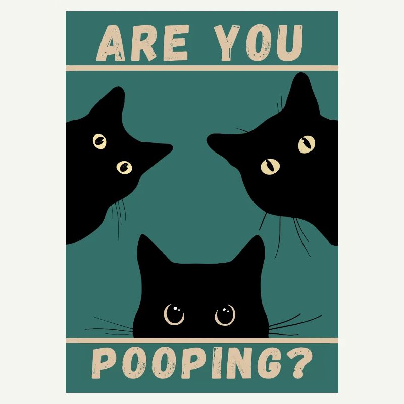 Tu fais caca ? Chats noirs