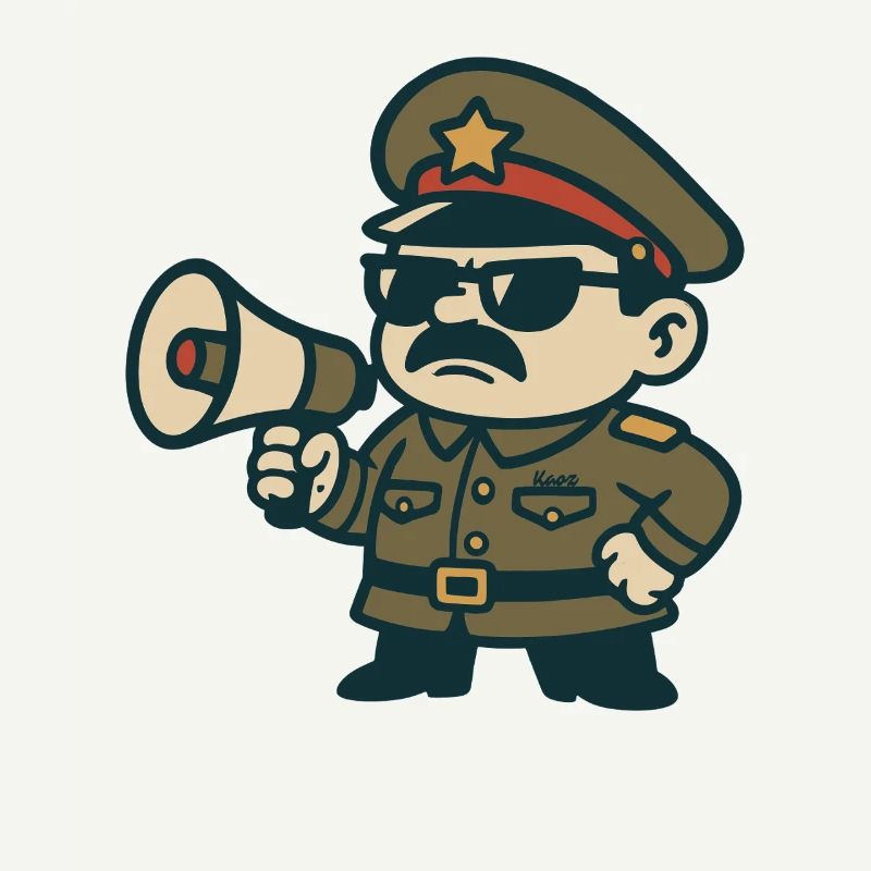Retro Sergeant Megaphone