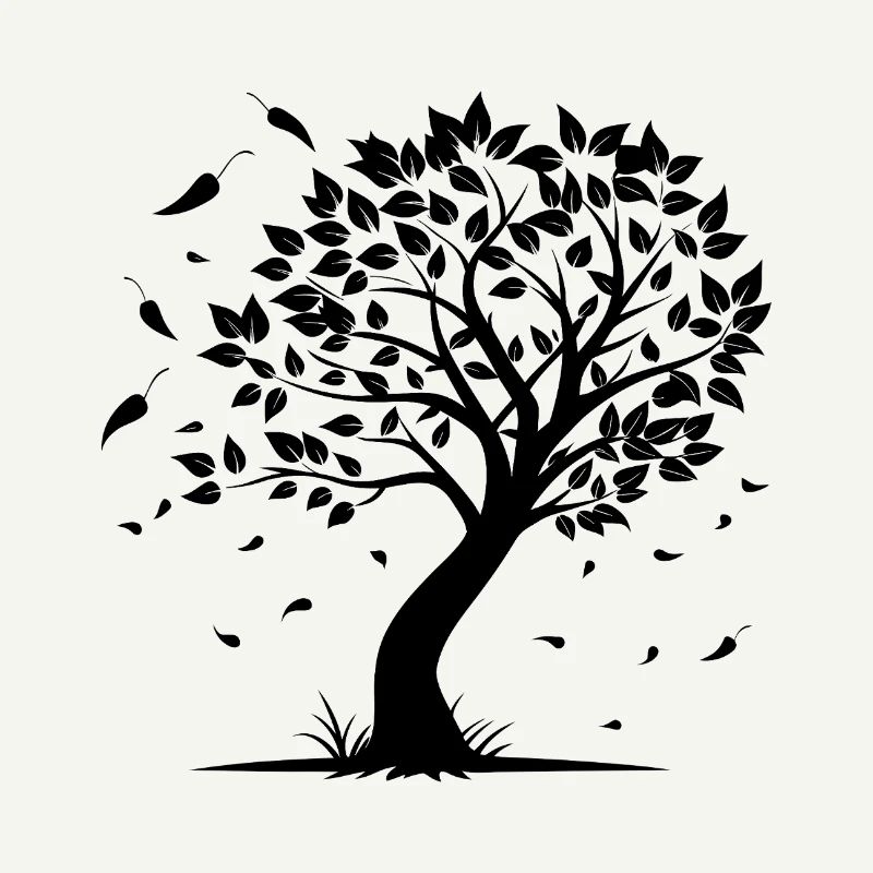 Baum mit Wind