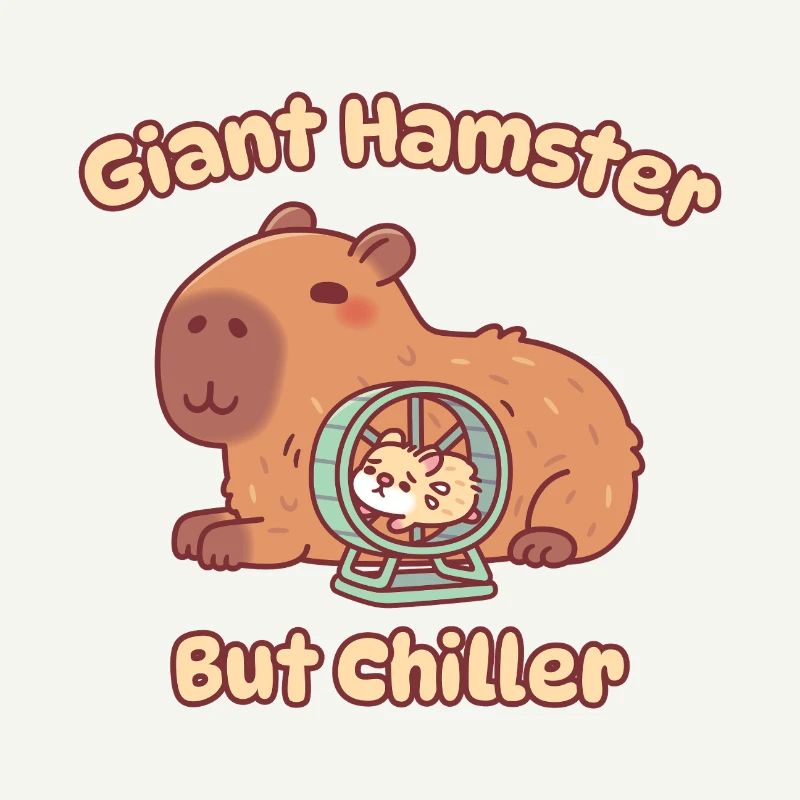 Mignon hamster géant capybara mais plus apaisant