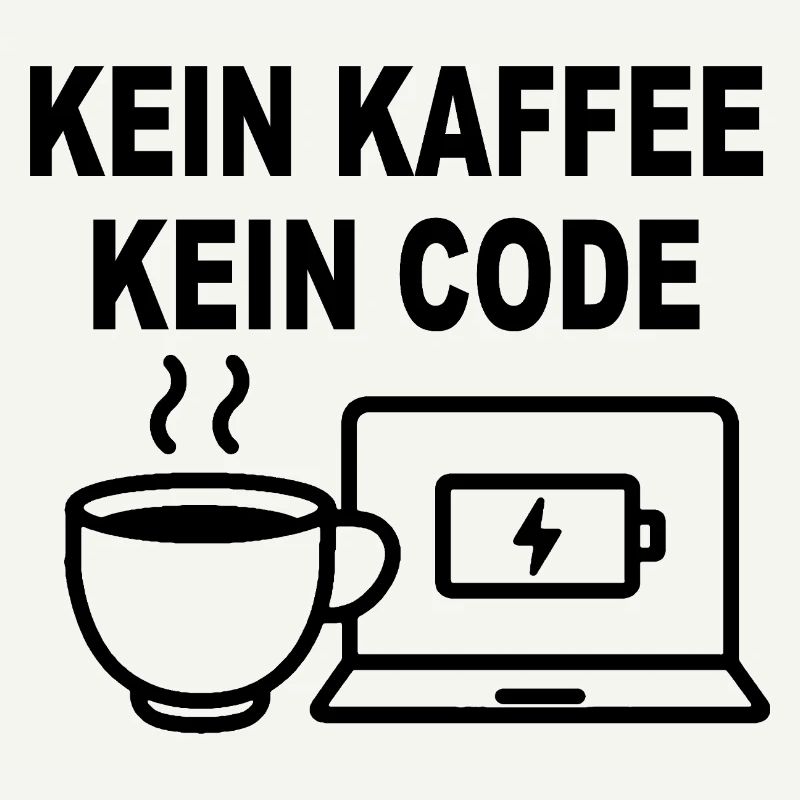 Kein Kaffee Kein Code - Conception de programmeur amusant