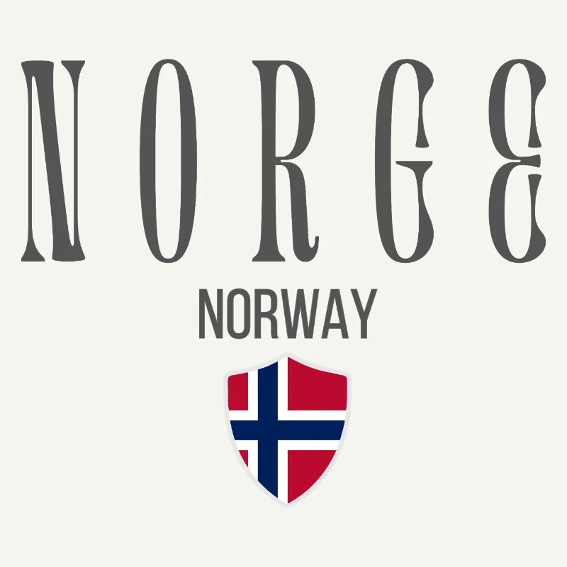 Norwegian pride, minimalist sleek design