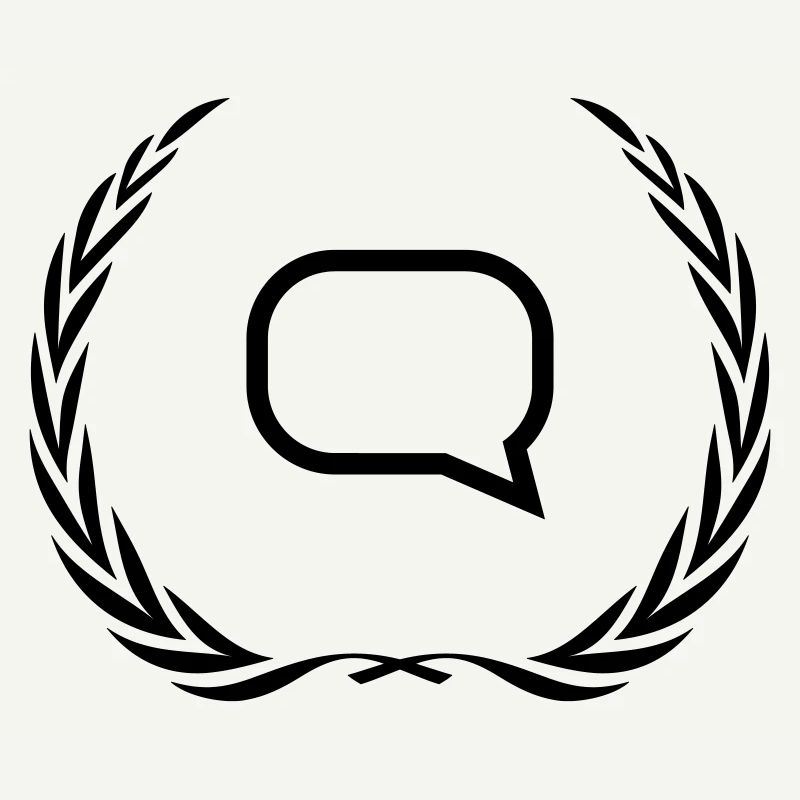 Speech bubble wreath