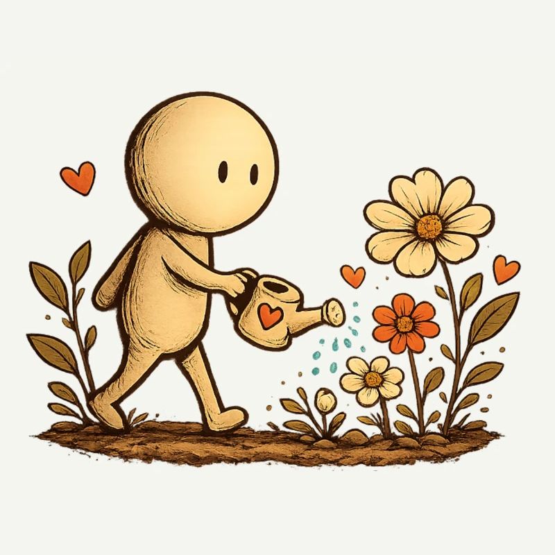 Der kleine Gedanke | Blumenliebe