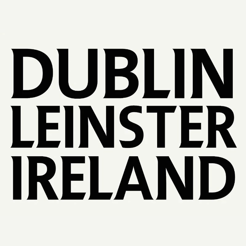 Dublin – Irlande Textdesign