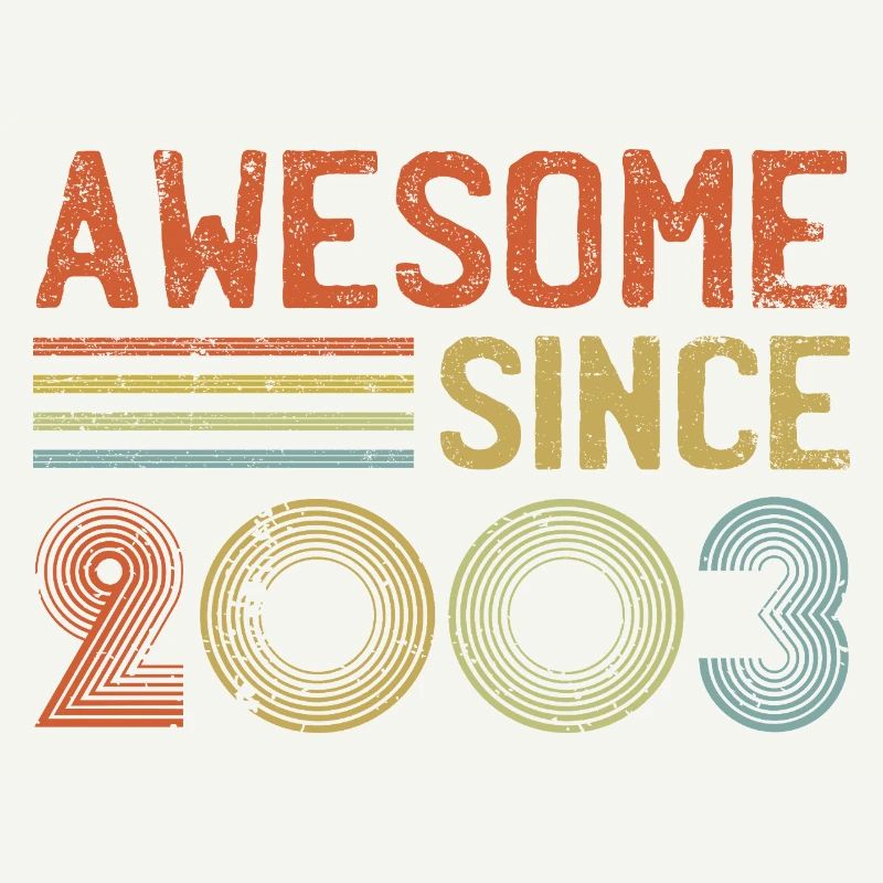 Retro 2003 Celebration Graph Text