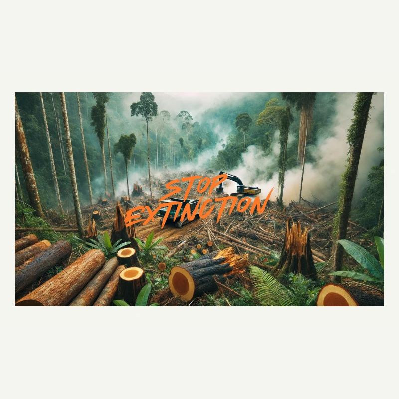 Stop Extinction: Waldschutz Design
