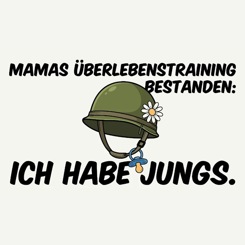 Jungs Mama Überlebenstraining Helm Muttertag