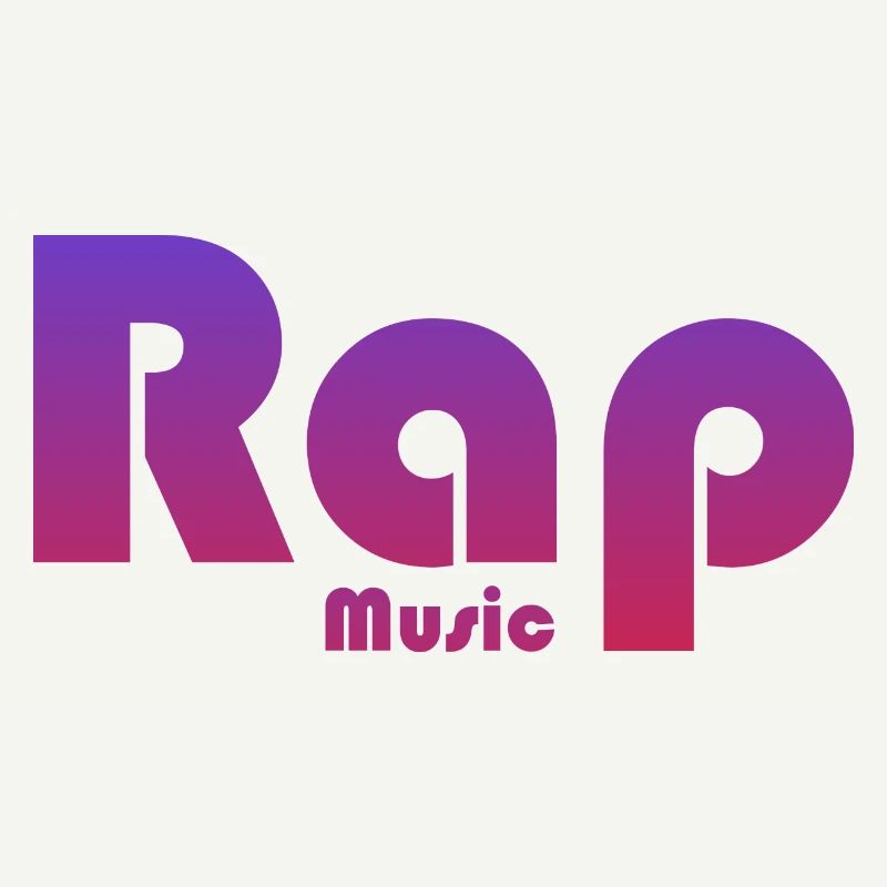 Lebendiges Textdesign Rap Musik