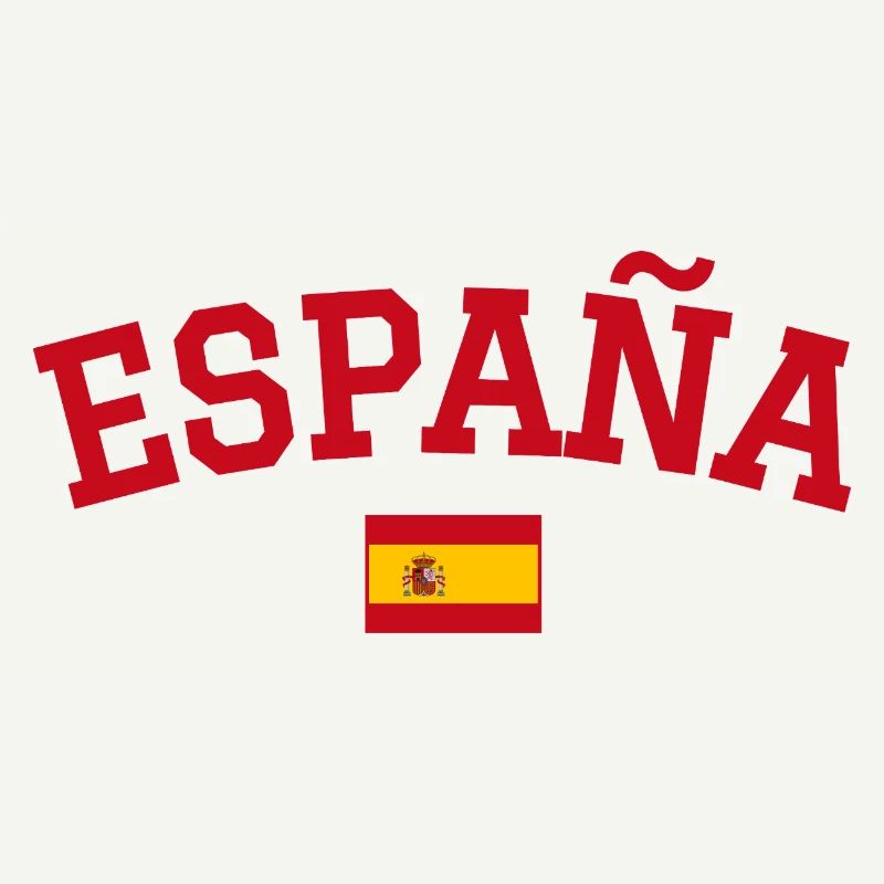 Spain Flag Design Red