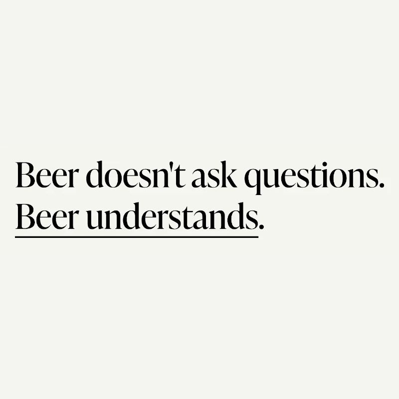 Chemise statement « Beer Understand »