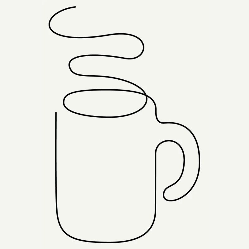 Kaffeetasse one Line