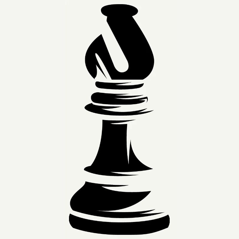 bishop läufer figur schach chess symbol Vektor
