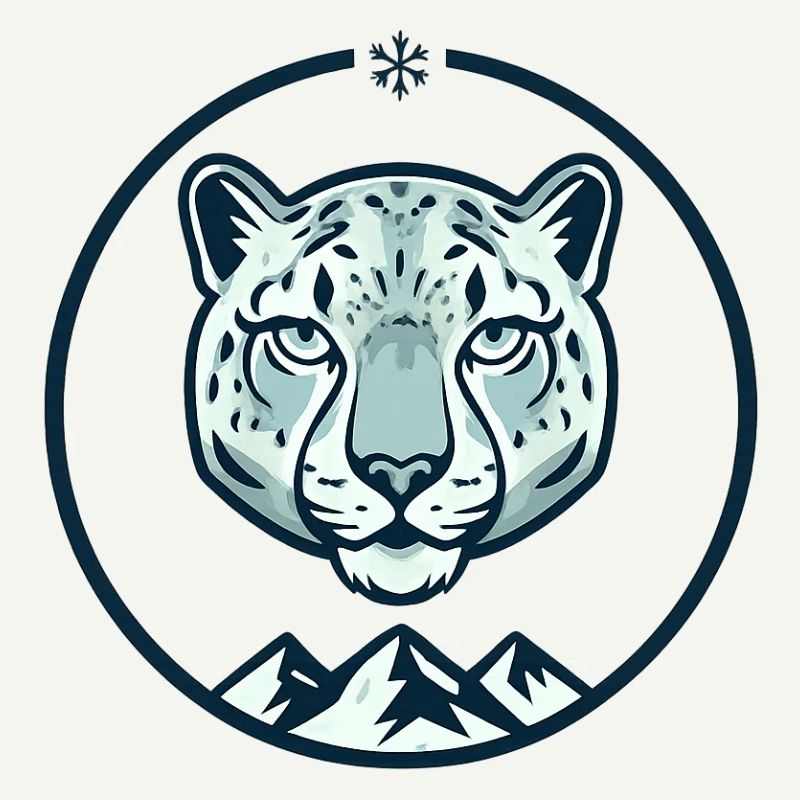 Mountain snow leopard
