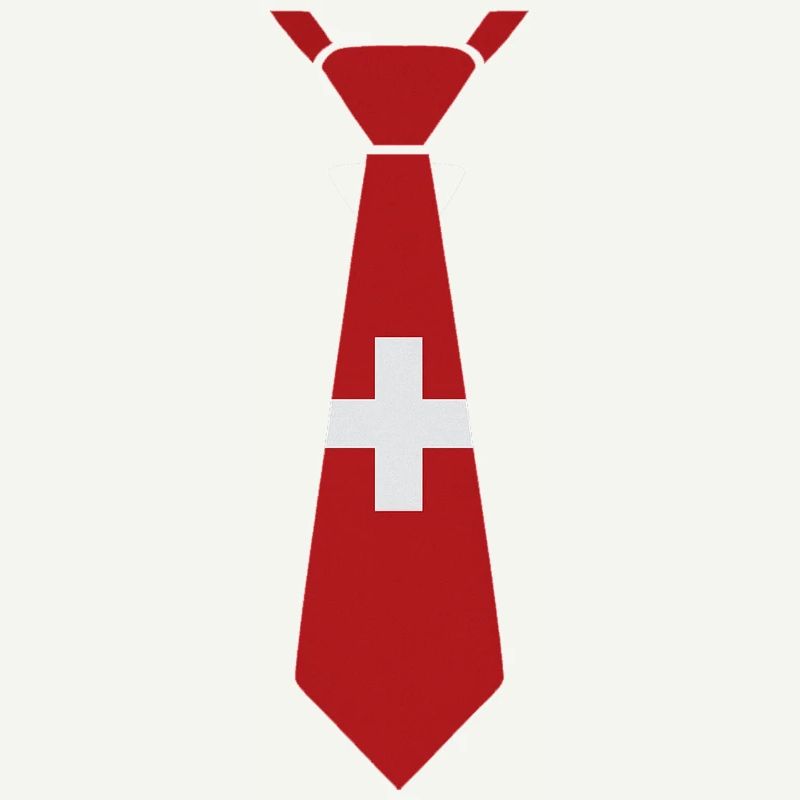 Cravate suisse – Conception du drapeau
