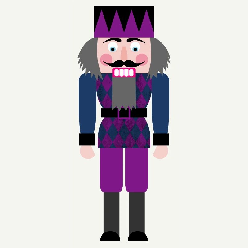 Nutcracker Diamond Rhombs Pattern Christmas Xmas