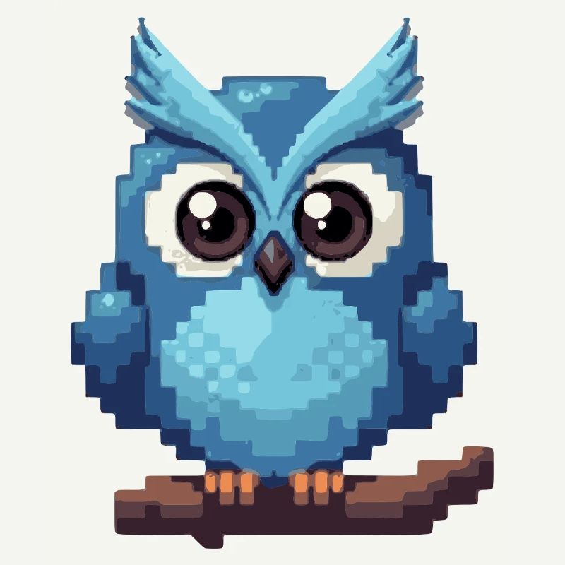 Pixel Owl – Retro 8-Bit Style