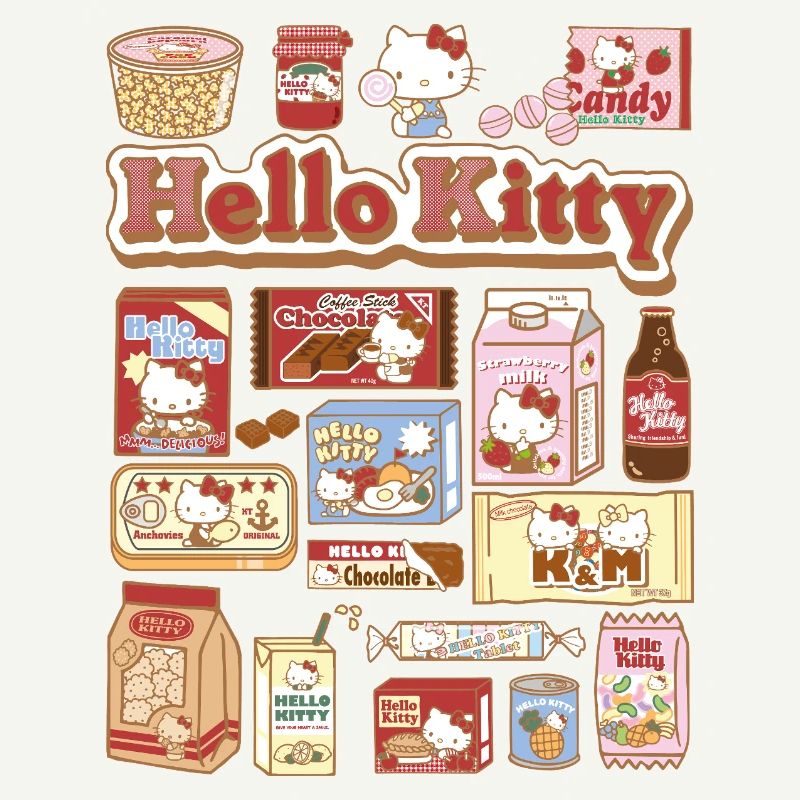 Hello Kitty Collage De Snacks