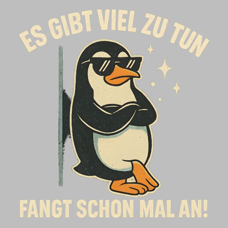 Pinguin mit Sonnenbrille Statement
