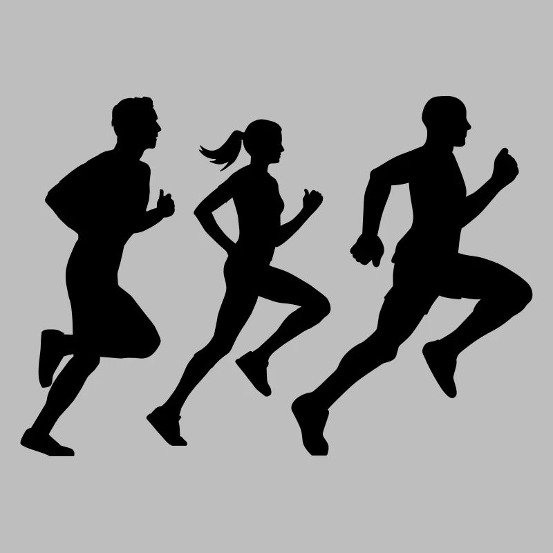 runner group Läufer Gruppe Team