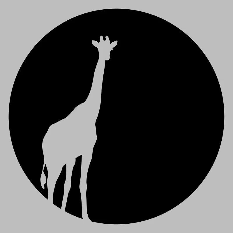 Girafe au clair de lune