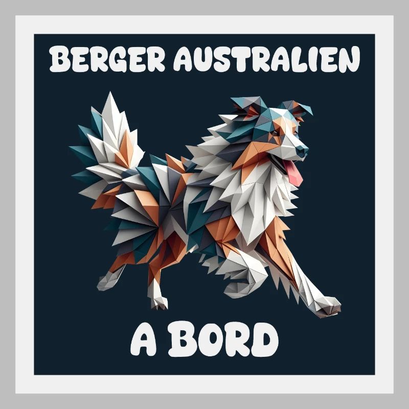 AUSTRALIAN SHEPHERD AUTOAUFKLEBER AN BORD