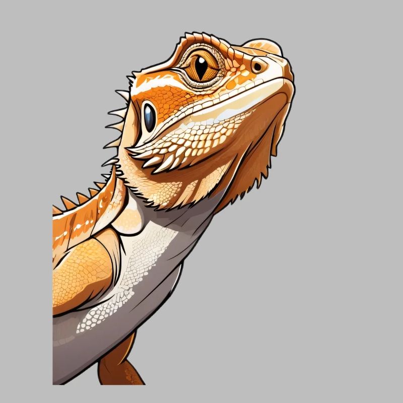 Bartagame Orange Illustration