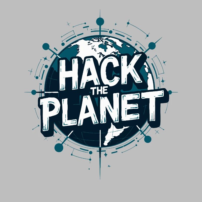 Motif du Globe Hack – Technologie Planétaire