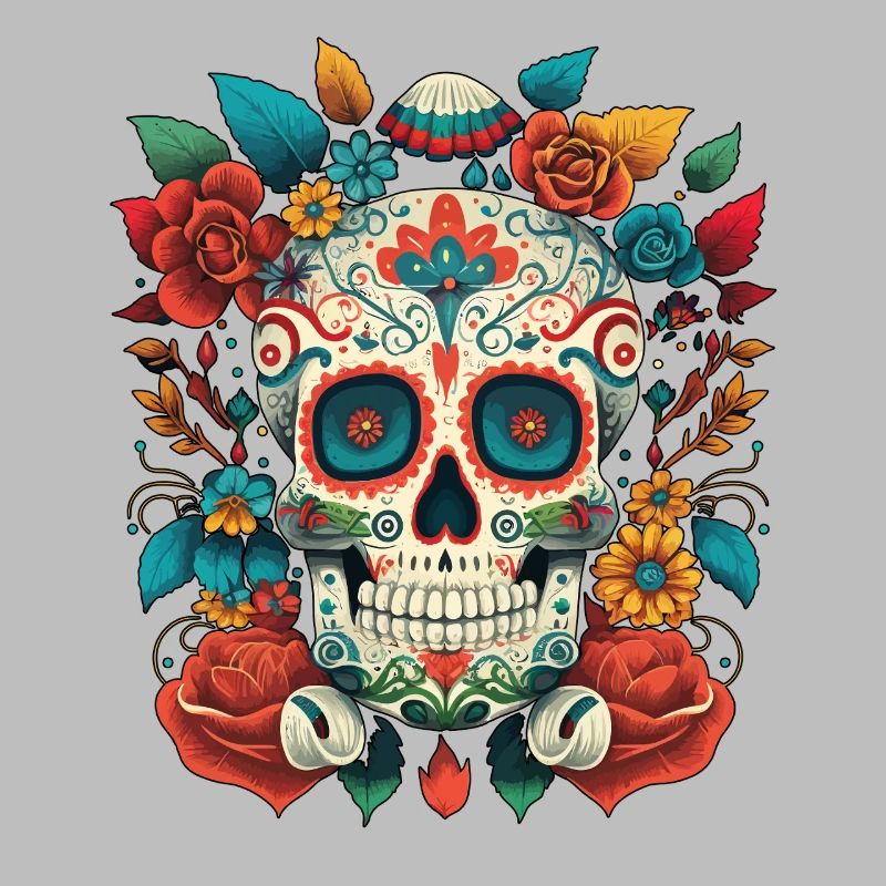 Fleurs Cinco De Mayo, Crâne de sucre mexicain