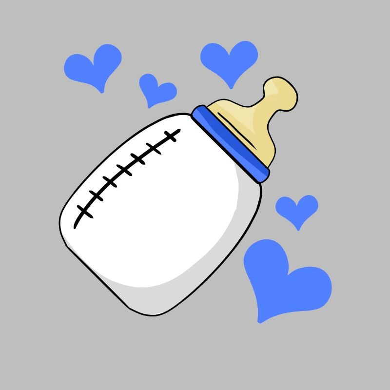 Bouteille de lait Garçon enceinte naissance