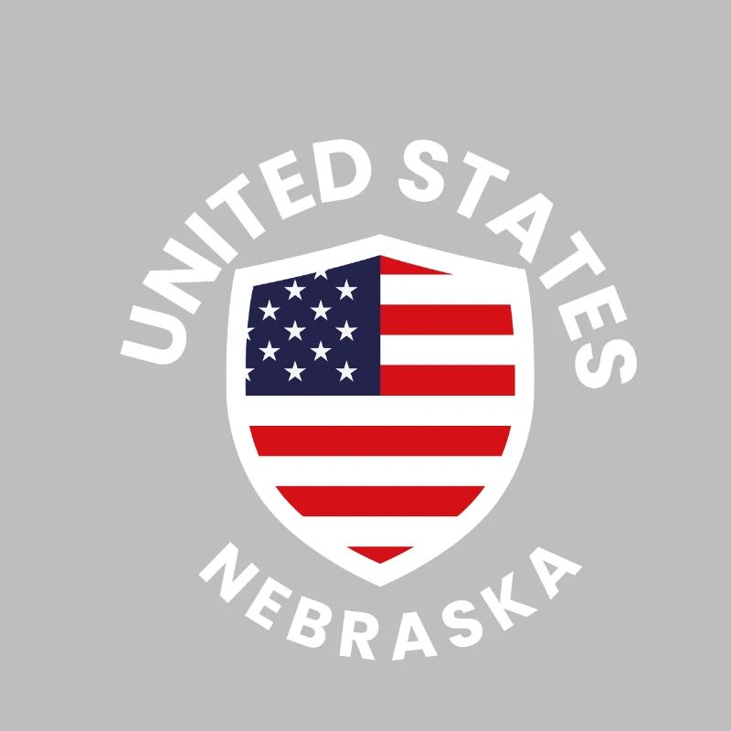 Nebraska-Flaggen-Schild-Abzeichen
