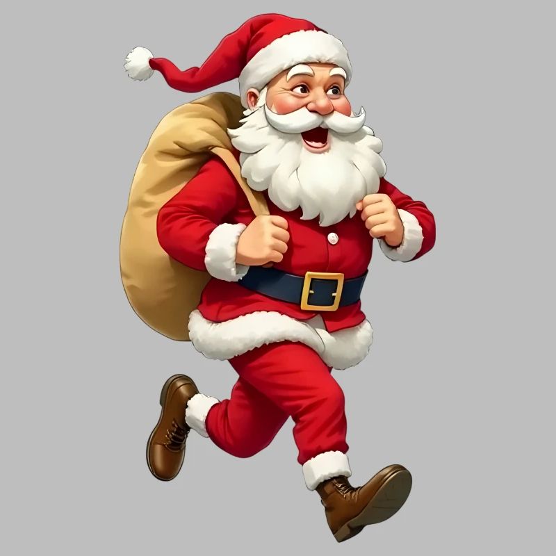 Weihnachtsmann läuft