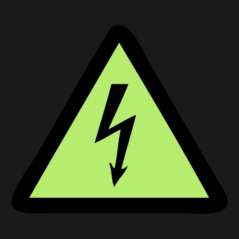 Blitz Warnschild