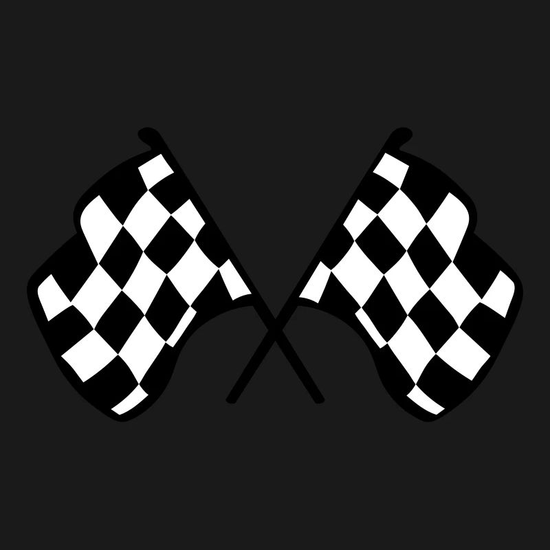 Drapeaux de course à damier