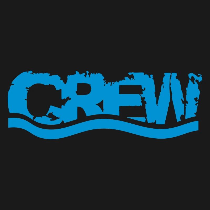 Crew waves water logo