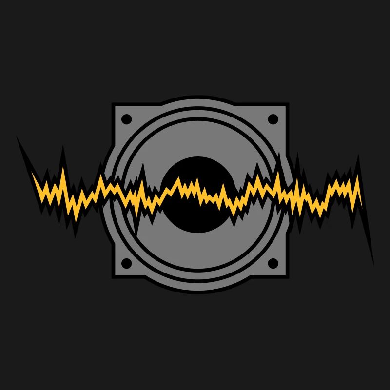 woofer basse techno rythme sonore de boîte à