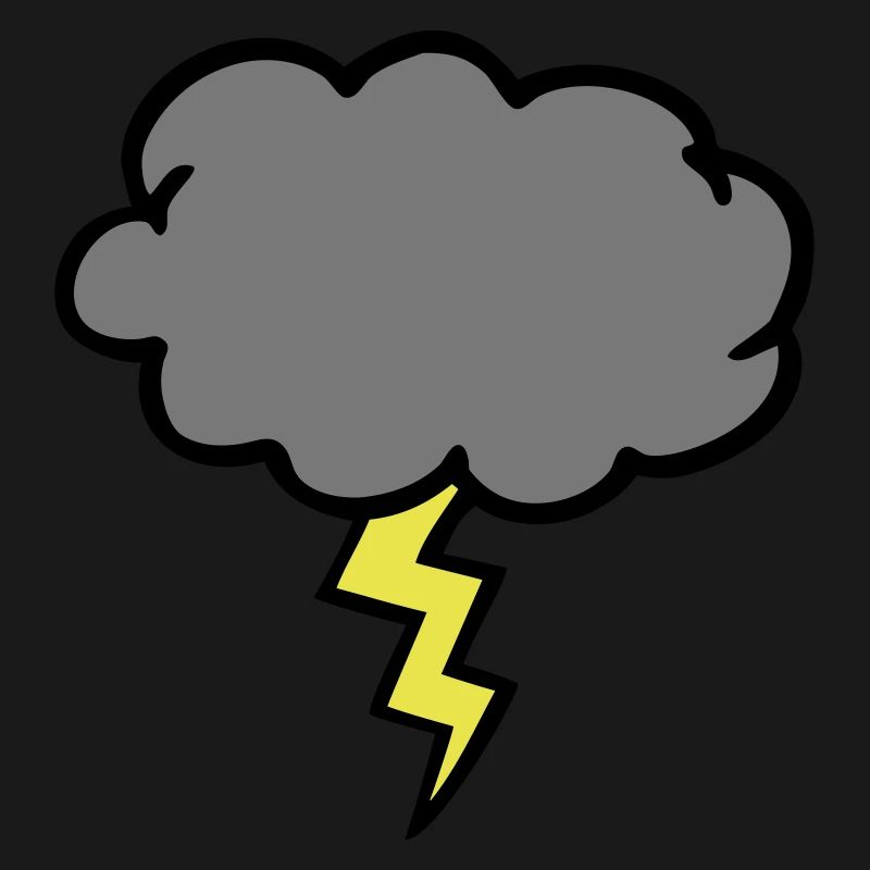 nuage d'orage éclair coup de foudre