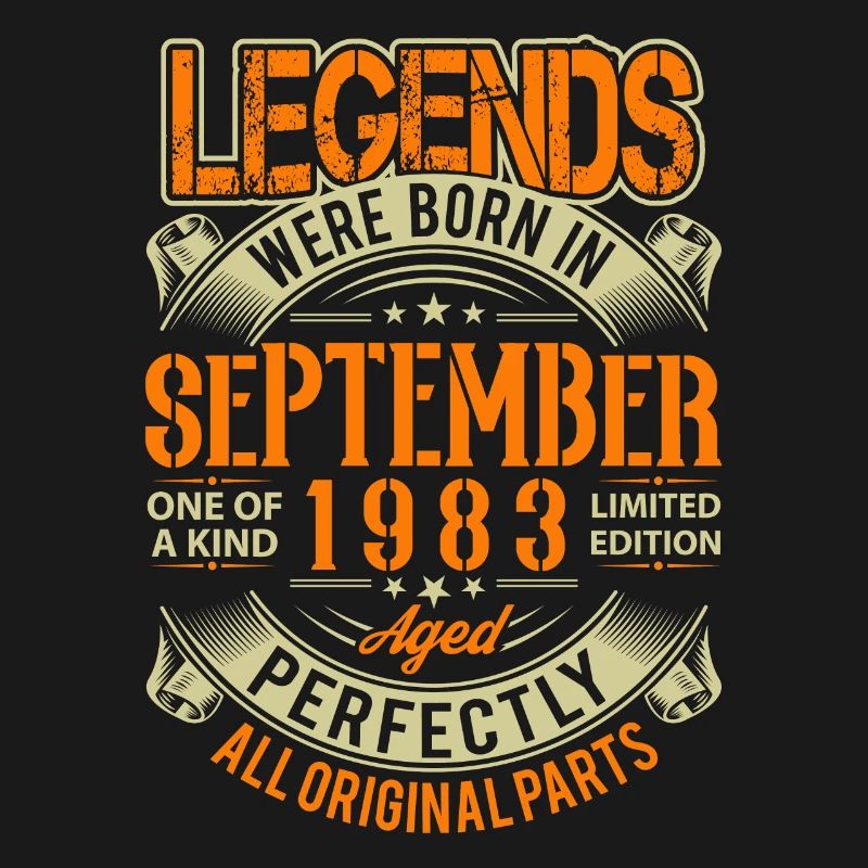 1983 September Geburtstag Legende