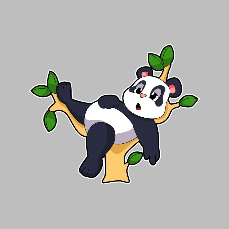 Panda sur arbre