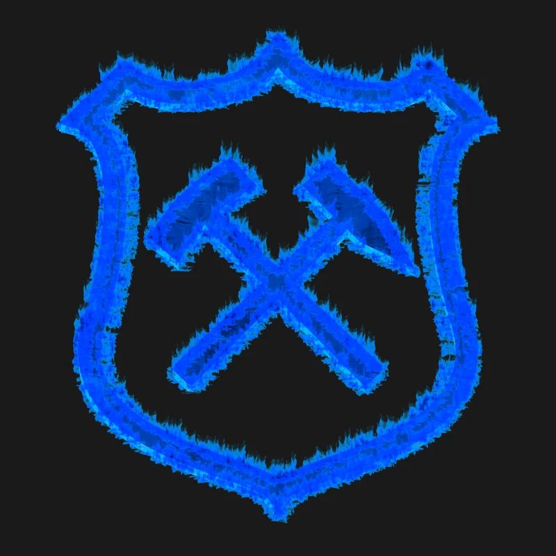 Hammer and mallet mining Schalke coal gift